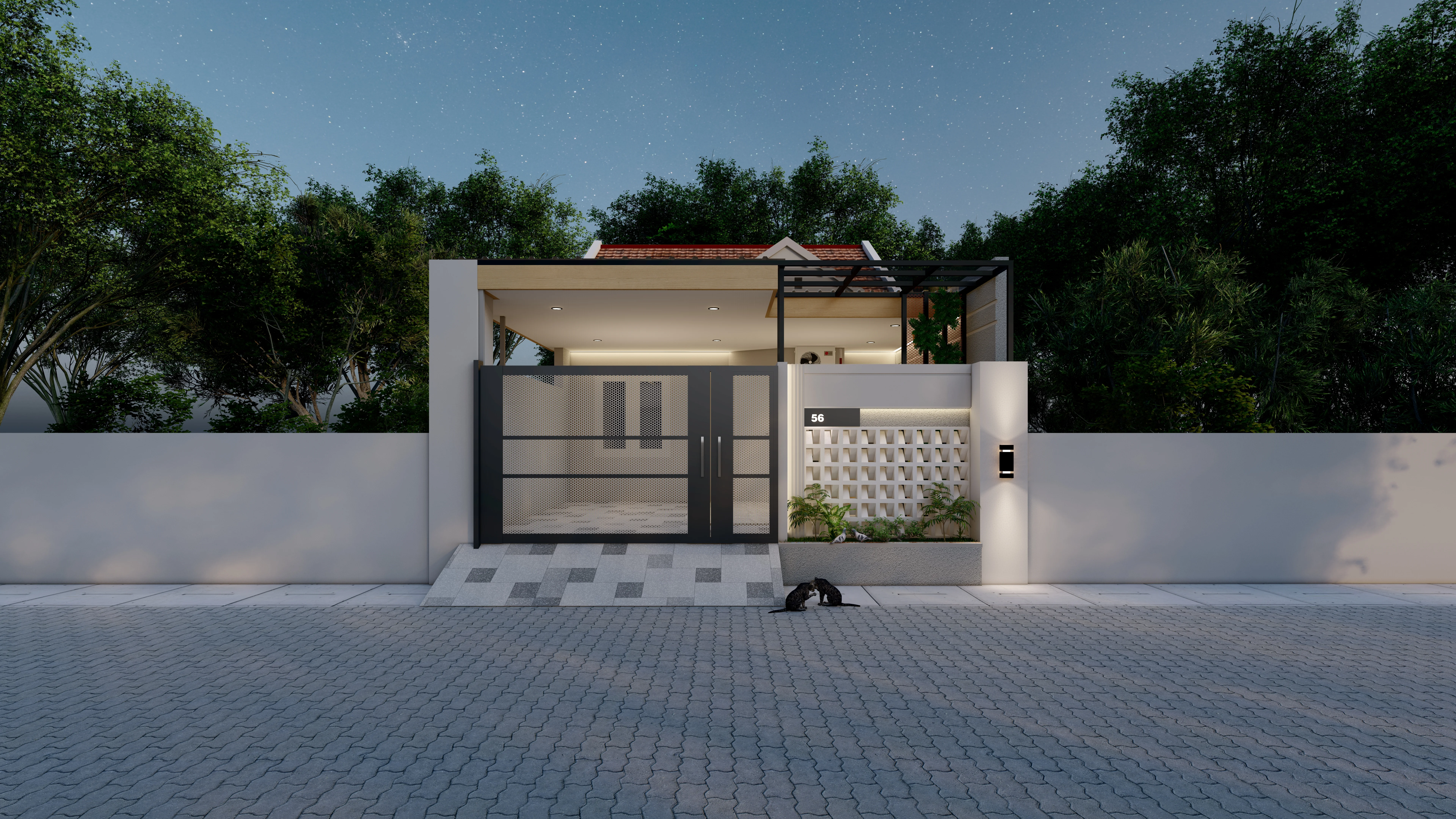 Rumah Bu Reza — Desain Bangunan 3